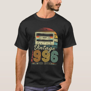 T-shirt Vintage 1996 Cassette Rétro 1996 30e Anniversaire