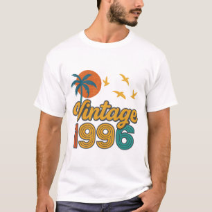 T-shirt Vintage 1996 Edition limitée Hommes Femmes Anniver
