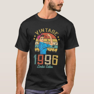 T-shirt Vintage 1996 Fait En 1996 26E Anniversaire Femmes 