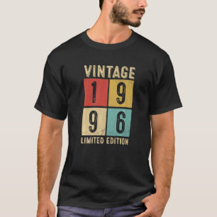 T-shirt Vintage 1996 Fait En 1996 27ème Anniversaire