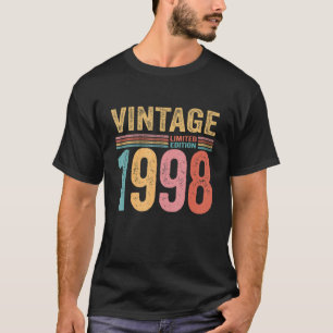 T-shirt Vintage 1998 Anniversaire de 24 ans