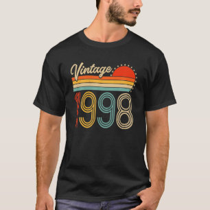 T-shirt Vintage 1998 Né En 1998 24e Anniversaire Cadeaux 2