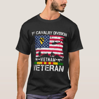 T-shirt Vintage 1ère division de cavalerie Viêt-nam Vétéri