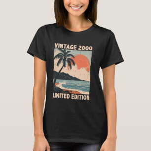 T-shirt Vintage 2000 25 Ans - Retro 25e Anniversaire De
