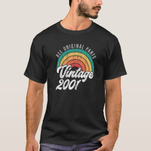 T-shirt Vintage 2001 21e anniversaire Classic Retro 21 ans