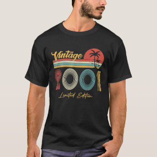 T-shirt Vintage 2001 Édition Limitée 21 Ans 21ème
