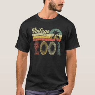 T-shirt Vintage 2001 Fabriqué En 2001 21E Anniversaire 21