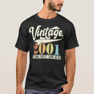 T-shirt Vintage 2001 Pièces originales Certaines portent R