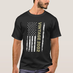 T-shirt Vintage 2002 20E Anniversaire Cadeau Hommes Femmes