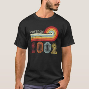 T-shirt Vintage 2002 Pour Hommes Femmes 20 Ans 20E Anniver