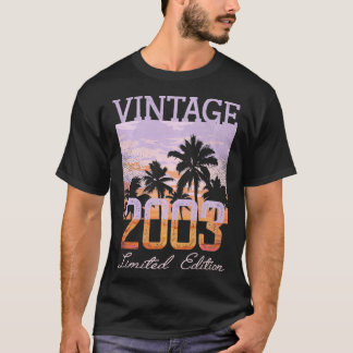 T-shirt Vintage 2003 Limited Edition 19e anniversaire 19 a