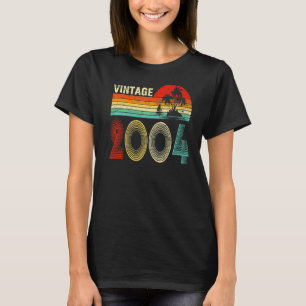 T-shirt Vintage 2004 19 ans pour garçons filles 19e Bir