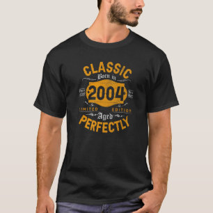 T-shirt Vintage 2004 Né en 2004 19e anniversaire 19 année