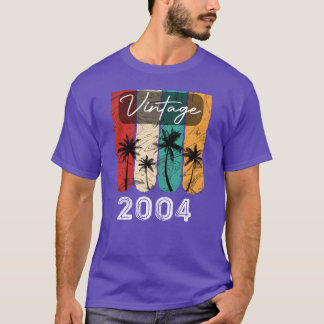 T-shirt Vintage 2004 né en 2004 rétro