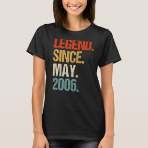 T-shirt vintage 2006 17ème anniversaire rétro 17 ans