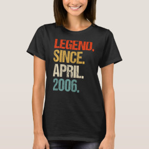 T-shirt vintage 2006 17ème anniversaire rétro 17 ans 1