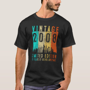T-shirt Vintage 2008 15ème anniversaire 15 ans