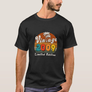 T-shirt Vintage 2009 Édition Limitée 13 Anniversaire Pour