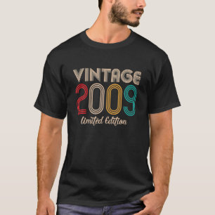 T-shirt Vintage 2009 Limited Edition 13e anniversaire 13