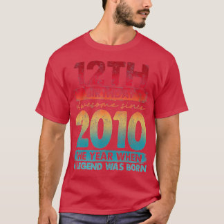 T-shirt Vintage 2010 Limited Edition 2010 12 ans 12e
