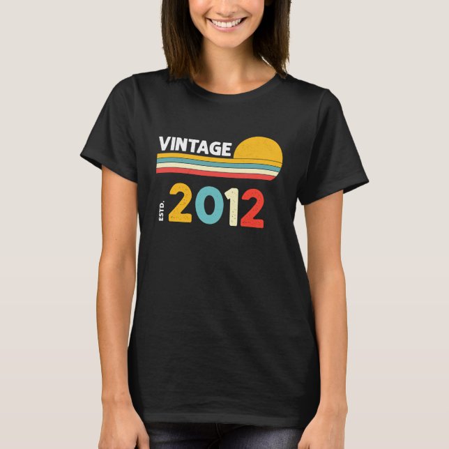 T-shirt Vintage 2012 (Devant)