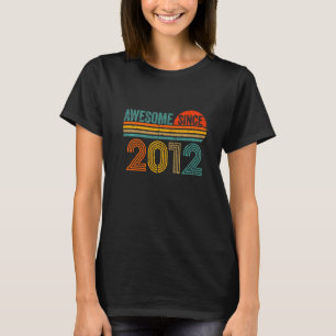 T-shirt Vintage 2012 10 Ans Hommes Et Femmes 10E Birt