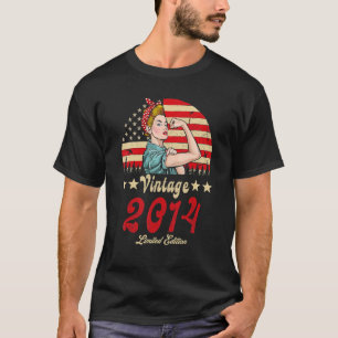 T-shirt Vintage 2014 2014 8ème B Jour 8 Ans