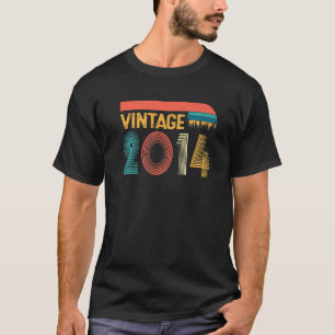 T-shirt Vintage 2014 9ème anniversaire pour les femmes 9 a