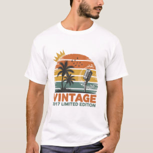 T-shirt Vintage 2017 Limited Edition Hommes Femmes Anniver
