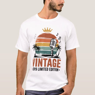 T-shirt Vintage 2019 Limited Edition Hommes Femmes Anniver
