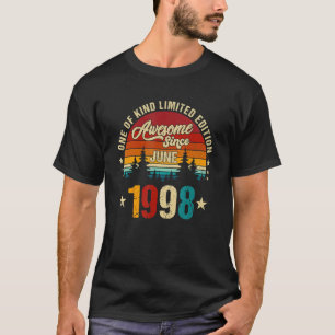 T-shirt Vintage 24ème anniversaire Awesome depuis Juin 199