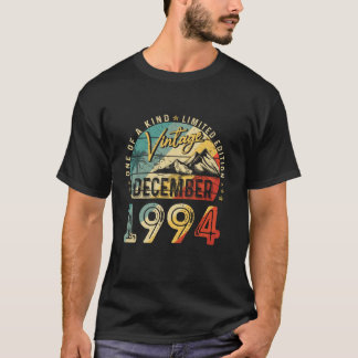 T-shirt Vintage 30e anniversaire Hommes Cadeau femme Décem