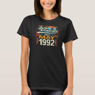 T-shirt Vintage 30e anniversaire mai 1992 30 ans Pêche