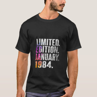 T-shirt Vintage 40 Anniversaire I Edition Limitée Janvier 