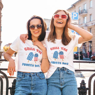 T-shirt Vintage 4 juillet Chill Le quatrième sortie