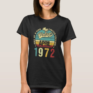 T-shirt Vintage 50 ans Vieux Avril 1962 Décorations 50e B