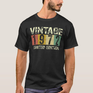 T-shirt Vintage 50 Décorations Anniversaires Hommes 50E An