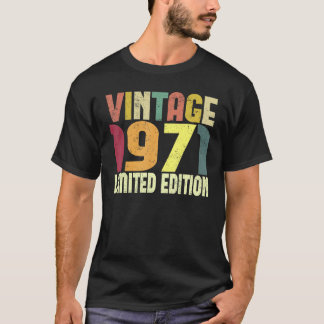 T-shirt Vintage 52 Décorations d'anniversaire Hommes 52e A