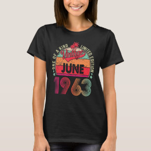 T-shirt Vintage 59ème anniversaire stupéfiant depuis juin 