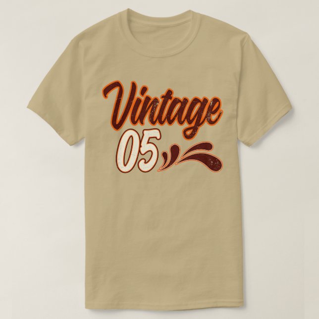T-shirt Vintage 5 ans Anniversaire (Design devant)