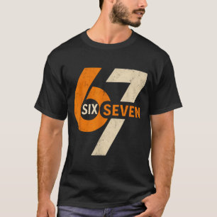 T-shirt Vintage 67 Six Sept 6 7 Numéro Rétro 67 Meme
