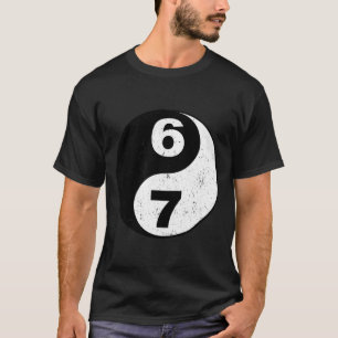 T-shirt Vintage 6 7 Yin Yang Namaste Six Seven Nostalgie