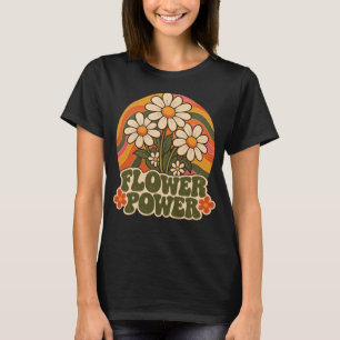 T-shirt Vintage 70 Flower Power Graphique Rétro Groov