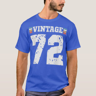 T-shirt Vintage 72 ans Joyeux 72e anniversaire Sports amus
