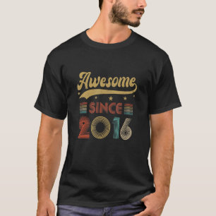 T-shirt Vintage 7 Décorations Anniversaires Hommes Femmes