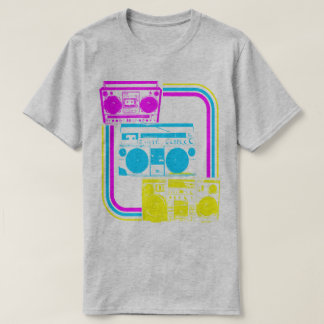 T-shirt Vintage 80s Retro Boombox Radio