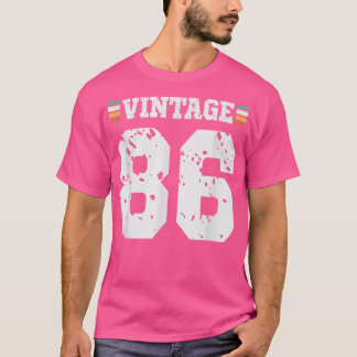 T-shirt Vintage 86 ans Joyeux 86e anniversaire Sports amus