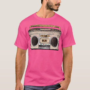 T-shirt Vintage 90S Hip hop Radio musique ghetto Blaster H