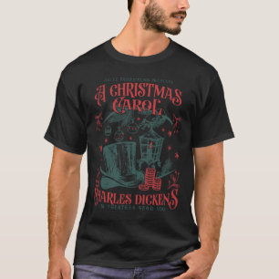 T-shirt Vintage A Christmas Carol Xmas Light Academia Lite