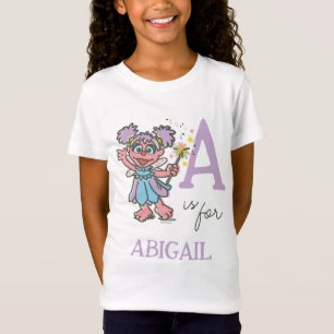 T-Shirt Vintage - A est pour Abby Ajouter Votre Nom
